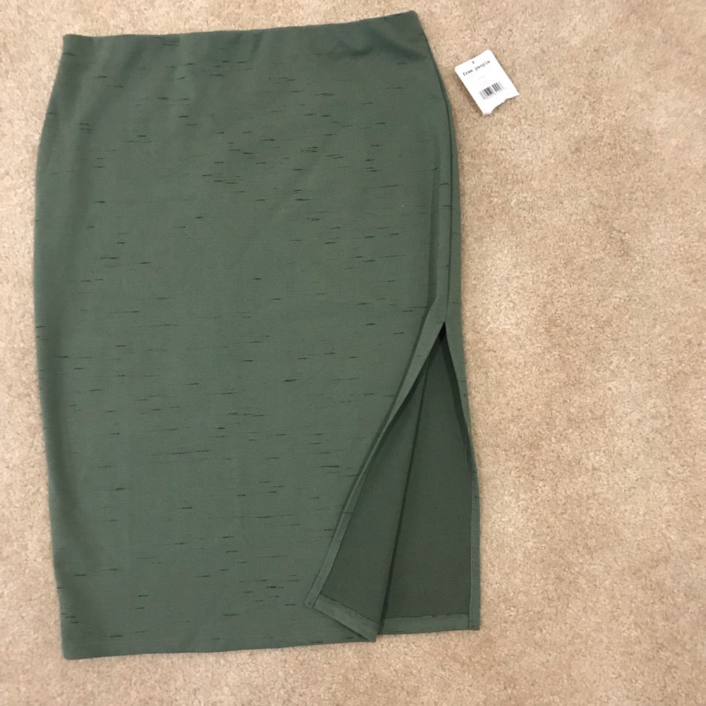 Free People Large green skirt